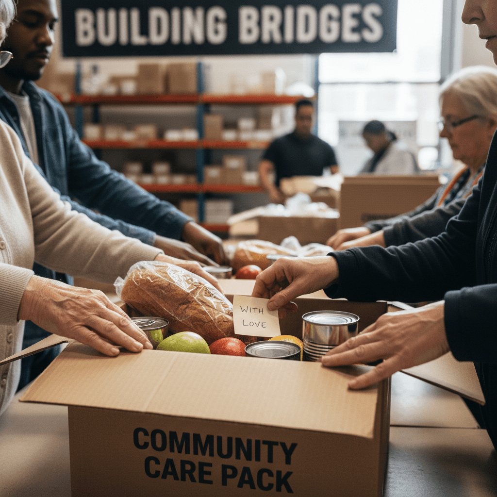 Outreach volunteers serving the Pflugerville community