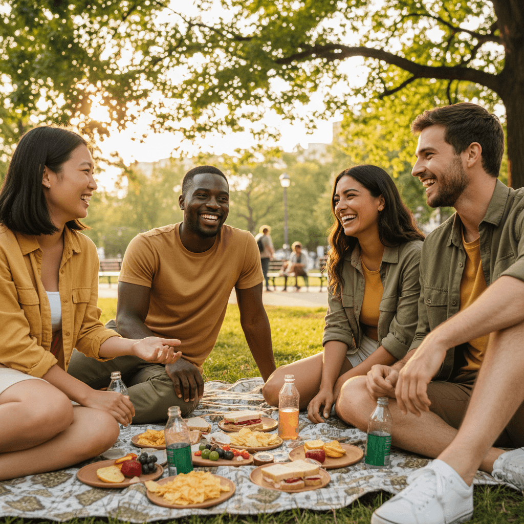 Fellowship picnic gathering outdoors